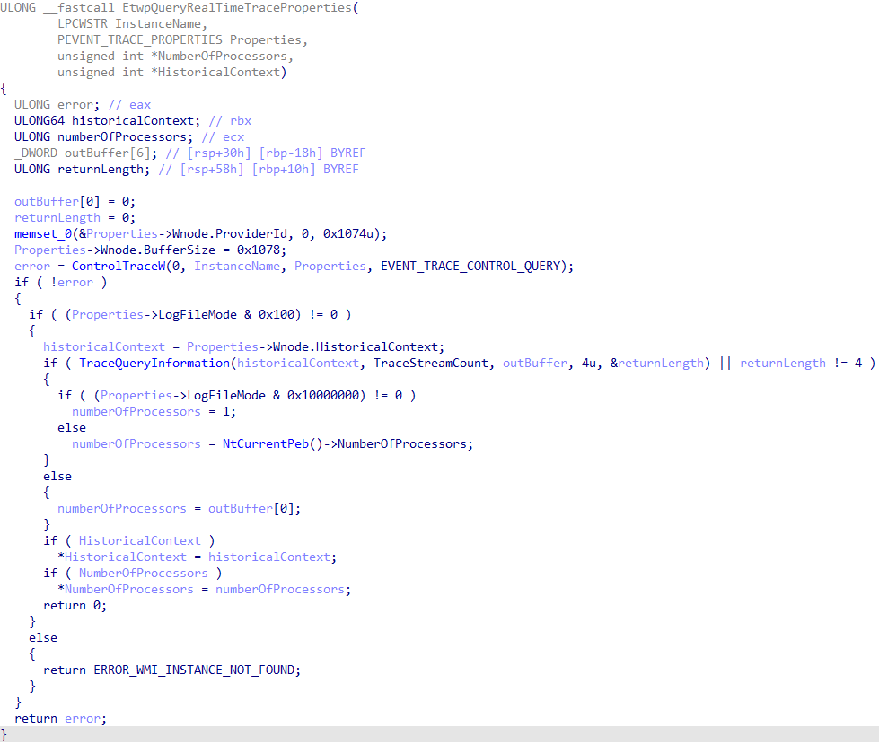 EtwpQueryRealTimeTraceProperties