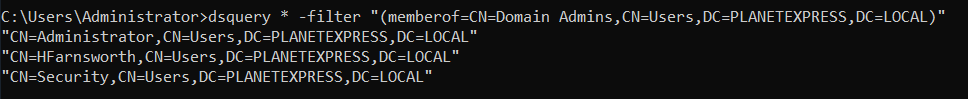 memberOf Domain Admins without objectClass restriction