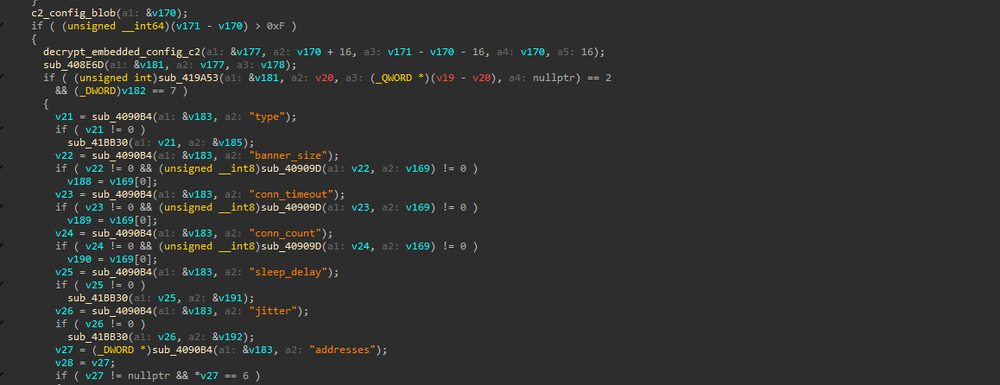 C2 configuration extraction continued