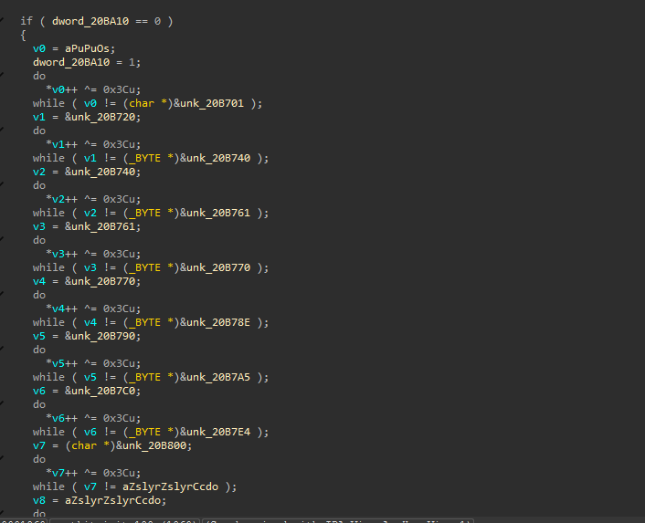 XOR’d configuration inside SIXZUT