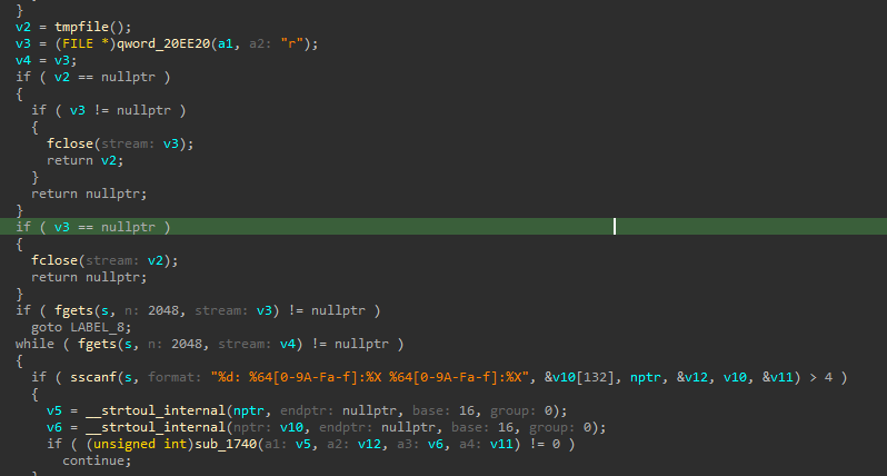 /proc/net/* fopen filter