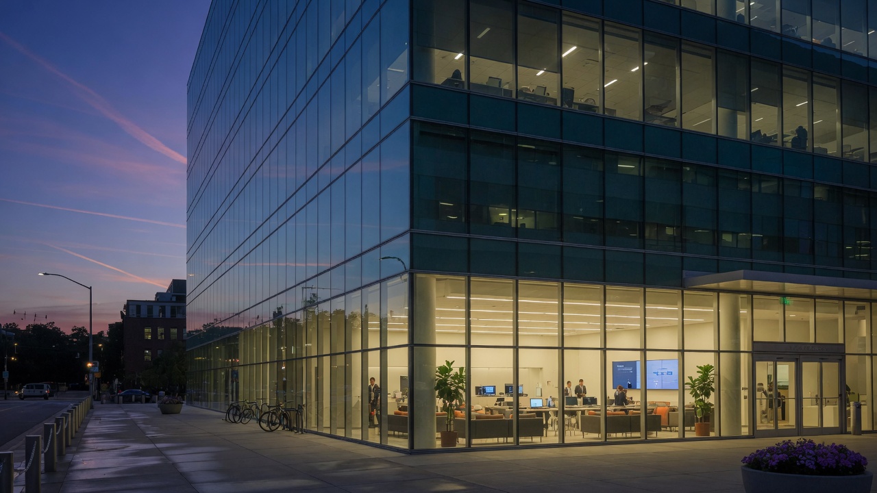 Public lobby of an internet-facing building