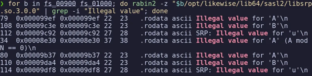 rabin2 -z: patched build gains Illegal value for A (A mod N == 0)