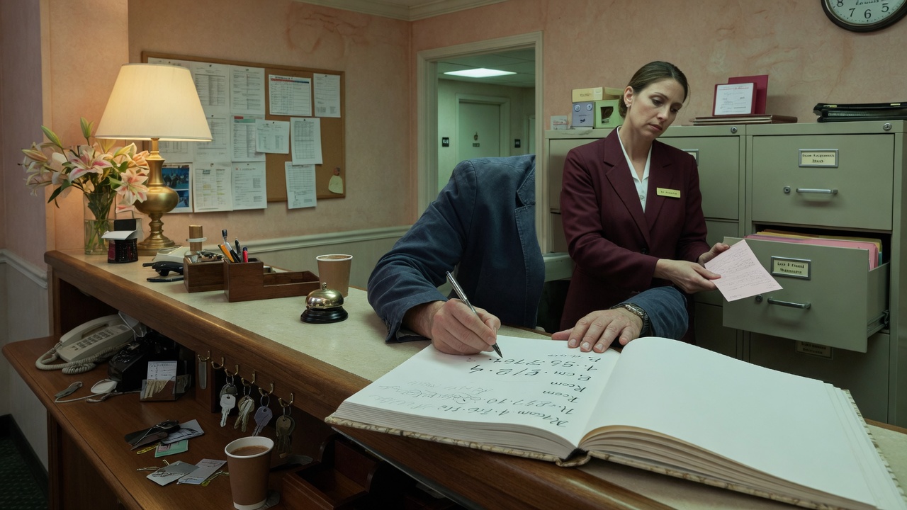 A guestbook name with dots and slashes filed in the wrong drawer