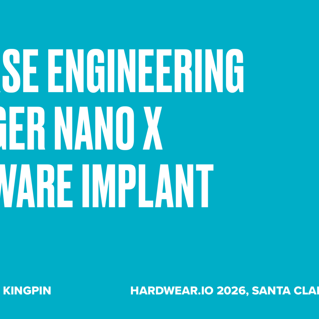 Reverse Engineering a Ledger Nano X Hardware Implant