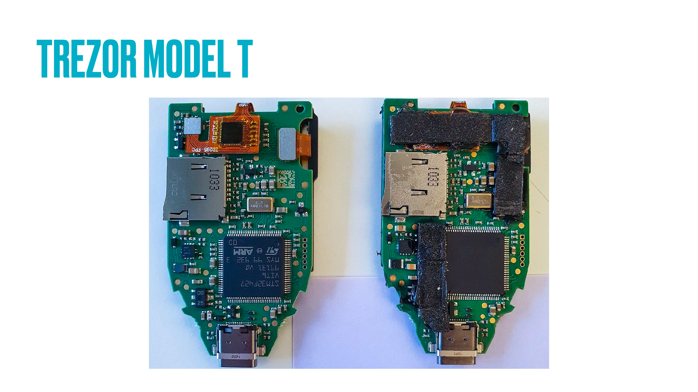Trezor Model T photograph from the talk