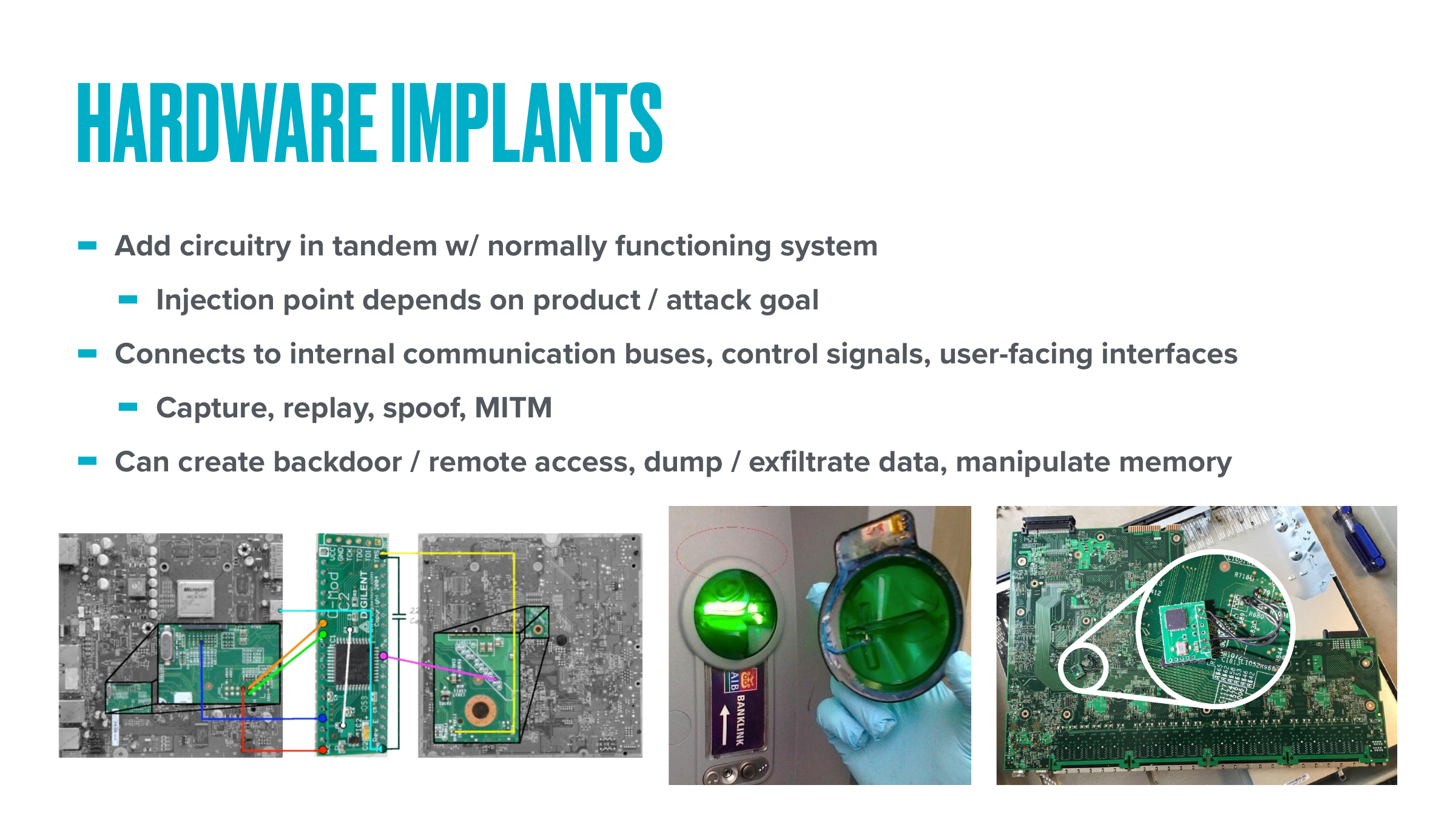 Hardware implants definition slide