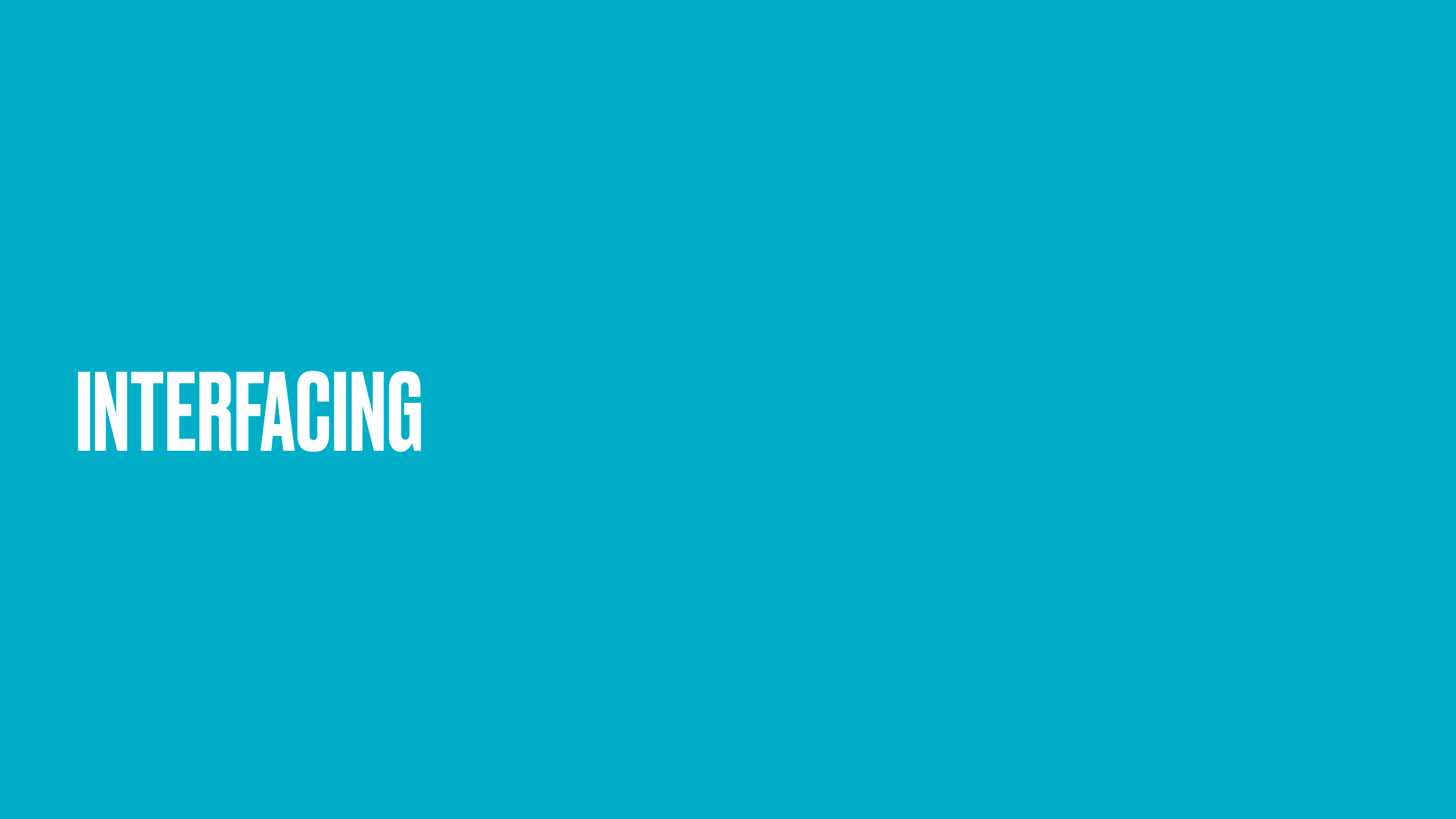 Section title: Interfacing